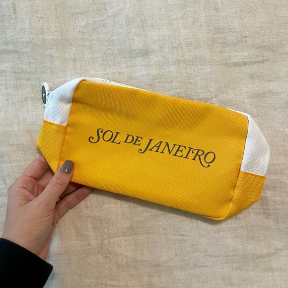 Sol de Janeiro Handbags - Sol De Janeiro Travel Pouch with Zip Closure in Yellow and White